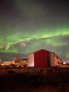 Northern lights over Reykjavik